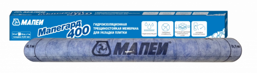 Гидроизоляционная трещиностойкая мембрана Мапеи Мапегард 400