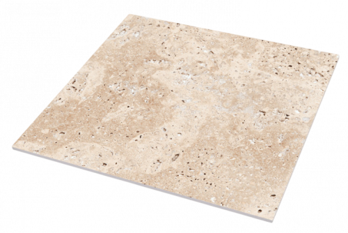 Утолщённый керамогранит Albottega Travertine Tivoli Beige, 600х600х20 мм
