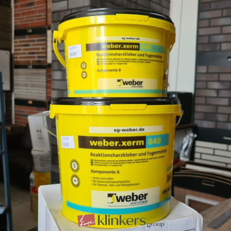 Двухкомпонентный шовный заполнитель на эпоксидной основе weber.xerm 848, 4 кг