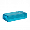 Cтеклянный кирпич Lake Blue, 200x100x50 мм