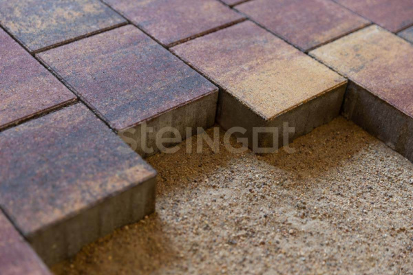 Тротуарная плитка Steingot Новый город, Агатовый камень (Blend), 40 мм