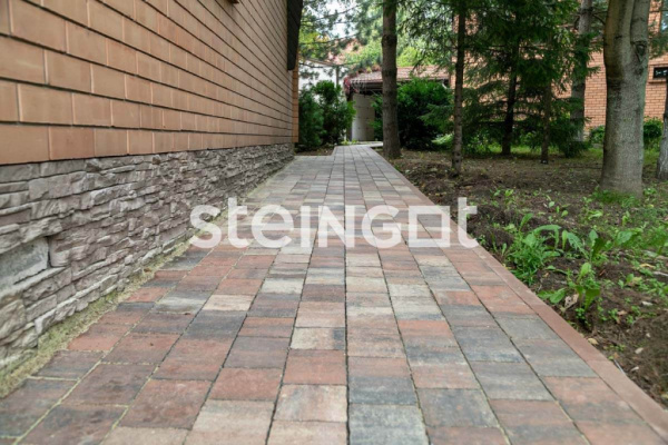 Тротуарная плитка Steingot Старый город, Железный камень (Stein Ferro), 60 мм