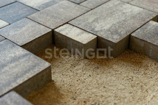 Тротуарная плитка Steingot Бавария, Бурый камень (Stein Brown), 60 мм
