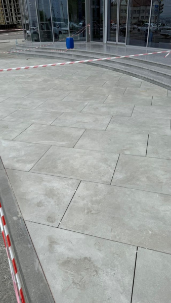 Террасные пластины Lifebrick Limestone Ash, 900x600 мм