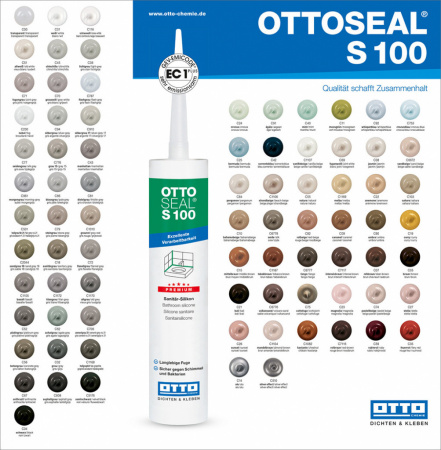 Профессиональный универсальный силиконовый герметик OTTOSEAL S100 PREMIUM, 300 мл