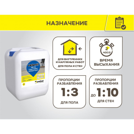 Грунтовка-суперконцентрат Vetonit MD16 Superconcentrate, 45%